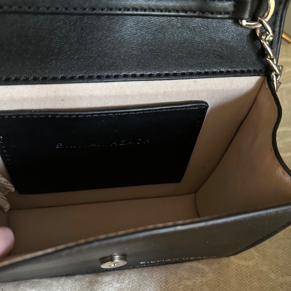Silvian Heach Black Studded Crossbody NWOT - Picture 7 of 8